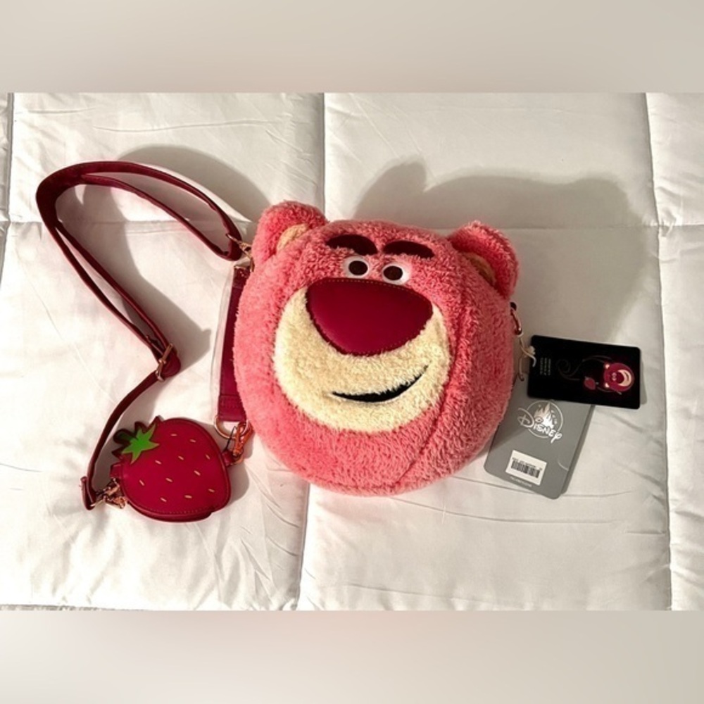 Disney Loungefly Strawberry Scented Lotso Crossbody Bag